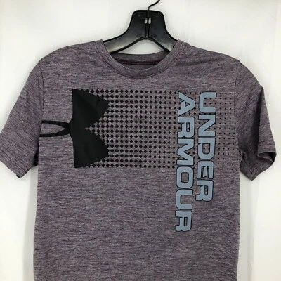 Under Armour UA Crossfade HeatGear Purple Short Sleeve T Shirt 1331684 Boys YLG - Image 1 of 4