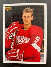 Nicklas LIDSTROM 1991-92 Upper Deck YG Checklist #584 Detroit Red Wings
