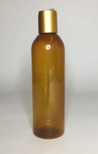 Empty Amber PET Plastic 500ml Boston Bottles & Matt Gold Disc Top *ANY AMOUNT* - Picture 1 of 3