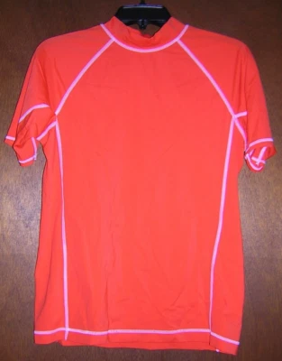 Youth Lands' End Sz L 14H - 16H, Bright Orange, SS Shirt, NWOT, Sharp! - Image 1 of 2