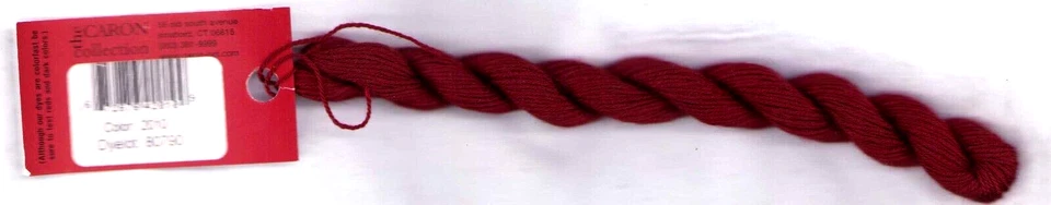 Impressions by Caron SILK & WOOL 2010 BURGUNDY 36 yds from Italy Needlework - Image 1 of 2
