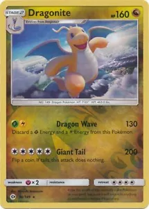 Pokemon Sonne und Mond Base Dragonite Reverse Holo 96/149 - Bild 1 von 1