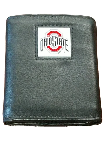 Ohio State Buckeyes Bi-fold Wallet Black - ID Window Cover