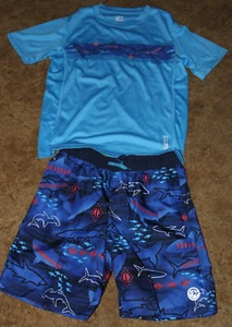 Boys Zeroxposur NWOT above the knee Rash guard swim set size L 14-16 - Picture 1 of 1