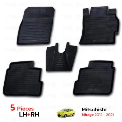 Fits Mitsubishi Mirage 12 - 2016 20 21 RHD Rubber 4Dr Floor Mat Automatic Gear Foto 1 de 4