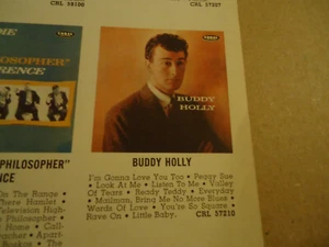 Inserto LP Coral Records compreso di annuncio per Buddy Holly LP - Foto 1 di 4