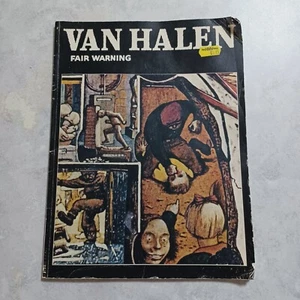 Van Halen Vintage 1981 RARE Fair Warning Tableture Book with Graphics Music - Bild 1 von 19