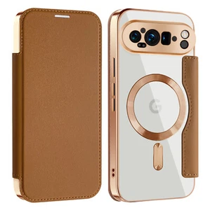 Cartera de cuero abatible transparente magnética para Google Pixel 9 Pro XL - Imagen 1 de 22