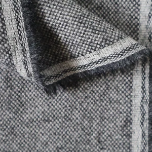 Vintage MCM Maharam? Wool Fabric Classic Black & White Tweed Beck? 2.2 yds - Picture 1 of 7