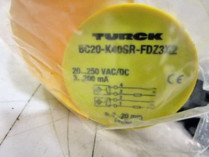 TURCK BC20-K40SR-FDZ3X2 CAPACITIVE PROXIMITY SENSOR NEW WITH INSTRUCTION BOOKLET - Picture 1 of 3