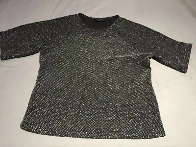 New Look silver sparkle top size 8-10 Christmas/New Year party wear - Image 1 of 4
