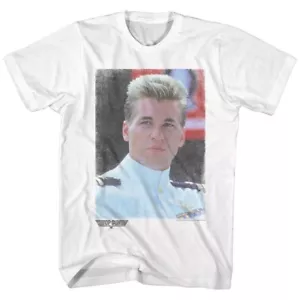 Top Gun Movie Fighter Pilot Iceman Val Kilmer In Uniform Men's T Shirt - Picture 1 of 5