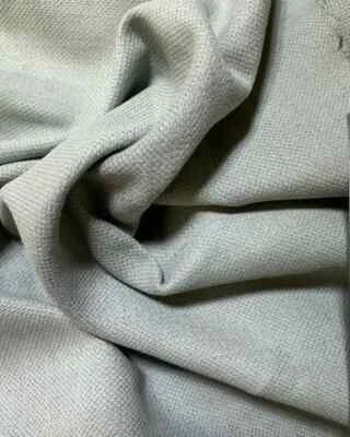 Leaving Soon: 14 yds Light Green Cotton  Blend Canvas Italian Upholstery Fabric - Image 1 of 4