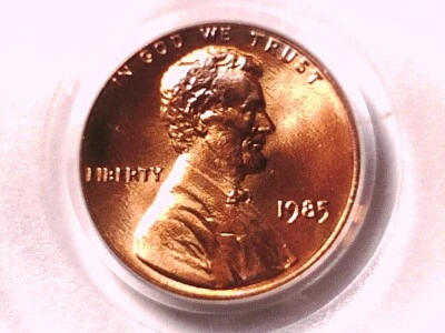 1985 P Lincoln Memorial Cent PCGS MS 67 RD 21249117 - Image 1 of 4