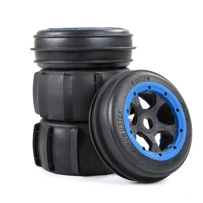 4Pc Front Rear Sand Paddles Desert Wheel Tire for 1/5 HPI ROVAN ROFUN KM BAJA 5B - Image 1 of 4