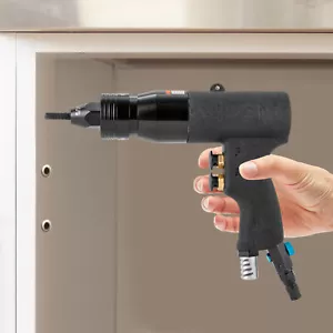 Pneumatic Rivnut Setting Gun Rivet Nut Gun w/10-24", 1/4", 5/16", 3/8" Gun Heads - Picture 1 of 13