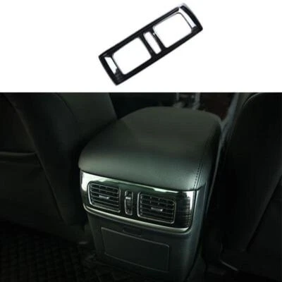 Black Titanium Rear Air Outlet Vent Frame Trim Fit For Infiniti Q70 2014-2019 - Image 1 of 4