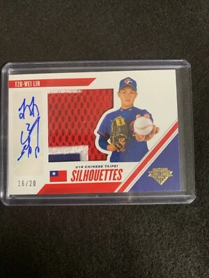2020 U-S-A Stars & Stripes Chinese TaiPei Auto/Jersey Tzu-Wei Lin 16/20 🔥⚾️🔥 - Image 1 of 2