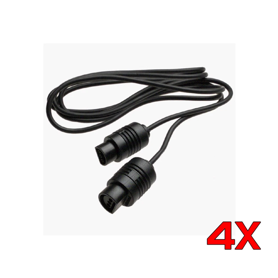 LOTE 4x Cables de Extensión Cable Adaptador para Nintendo 64 N64 Controlador Gamepad 6 pies Foto 1 de 1