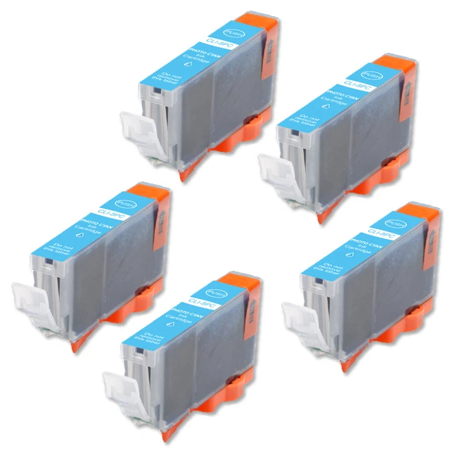 5P PHOTO CYAN Quality Ink Cartridge for Canon CLI-8 Pro9000 Mark II - Image 1 of 1
