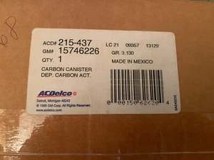 15746226 ACDELCO NEW GENUINE OEM CARBON CANISTER DEP. CARBON ACT. - Picture 1 of 2