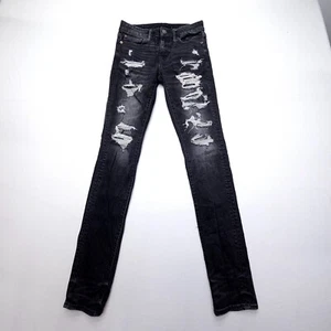 American Eagle Airflex Stacked Skinny Jeans Mens 29 x 32 (28x35") Distressed - Picture 1 of 12