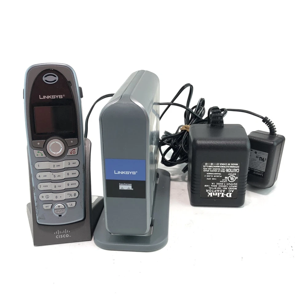 Linksys CIT400 Cordless Internet Telephony Phone Kit Supports SKYPE - Image 1 of 3
