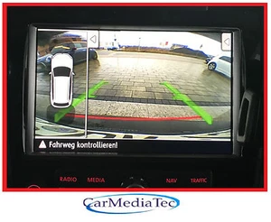 Telecamera di retromarcia originale VW Touareg 7P MIB2 RNS850 RNS 850 set retrofit fotocamera - Foto 1 di 6