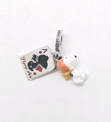 Peanuts Snoopy Flying Ace Charm Pendant Sterling Silver - Image 1 of 4