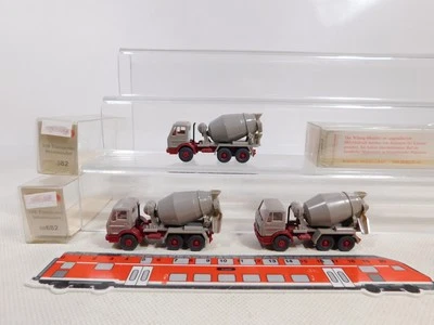3X Wiking H0 1:87 20 682 Modello Trasportatore Betoniera MB Mint+Box #ED470-0,5 - Immagine 1 di 4