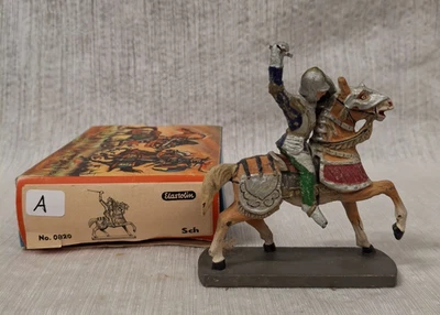 Composición Elastolin Soldado a Caballo Nº 0820A Juguete Alemán Soldado con Caja Foto 1 de 4
