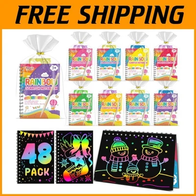 Juego de cuaderno de arte Rainbow Scratch para niños Foto 1 de 4