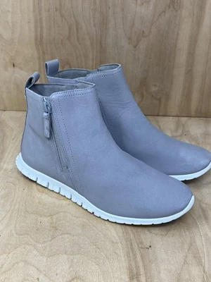 Cole Haan Zerogrand Waterproof Ankle Boots Womens Size 6 Gray Side Zip W15262 - Image 1 of 4