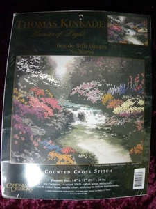 THOMAS KINKAID Beside Still Waters #50896 Counted Cross Stitch Candamar Designs - Picture 1 of 6