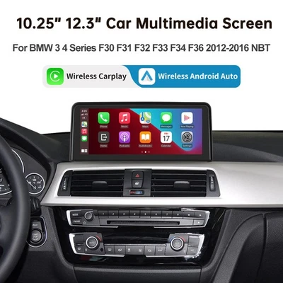 12.3"CarPlay Multimedia Radio Touchscreen For BMW 4 series F32 F33 F36 12-2016  - Image 1 of 4