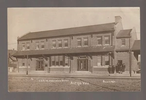 Antigo WISCONSIN RPPC c1910 DEPOT TRAIN STATION C&NW RR Chicago Northwestern WI - Picture 1 of 2