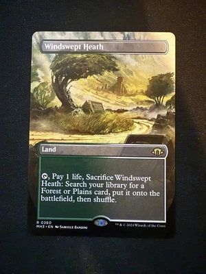 MTG - Windswept Heath - Borderless - MH3 0360 - Modern Horizons 3 - Rare - Magic - Image 1 of 2
