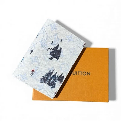 Louis Vuitton White Monogram Pocket Wallet & Passport - White Snow Ski Monogram