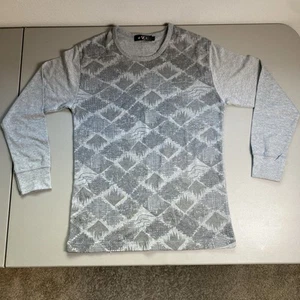 Boys Youth XXL Long Sleeve Gray Front Pattern T-Shirt - Picture 1 of 8