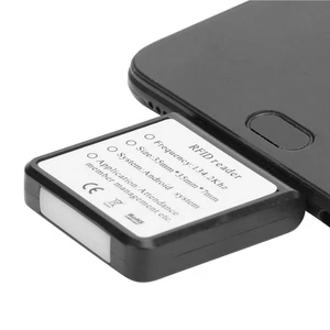 Black W86 Micro USB Mobile Phone Card Reader Portable For Mobile ID Rea NEW - Afbeelding 1 van 12
