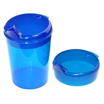 Medi-Inn Schnabelbecher 250 ml, Set 1 Unterteil + 2 Deckel (Farbe: blau) - Bild 1 von 4