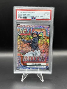 2024 Bowman's Best James Wood Best Ballers Mini-Diamond Refractor #BB-30 - Picture 1 of 3