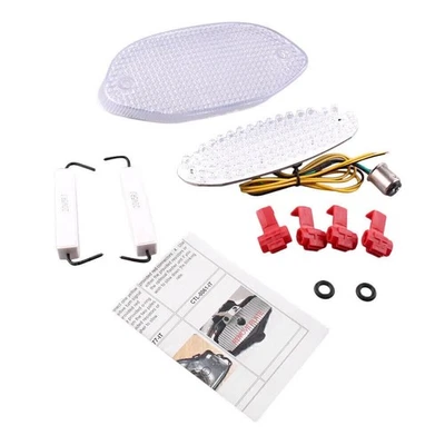 LED Tail Brake Light with Turning Signal Lamp Kit Clear For BMW F650CS 2001-2004 - Image 1 of 4