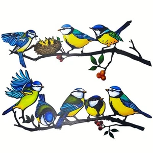 2025 New Metal Bird Wall Decor, Vivid Feed The Bird Metal Wall Art Lovely Hum... - Picture 1 of 8
