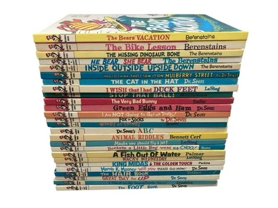 Lote de 26 libros de tapa dura Dr Seuss para principiantes y brillantes y tempranos Foto 1 de 4