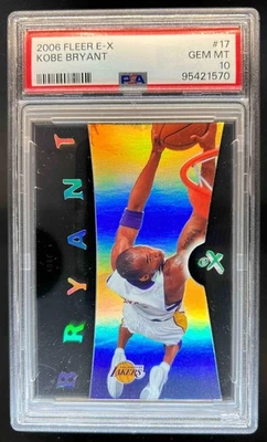 Fleer E-X Kobe Bryant #17 Lakers 2006-07 PSA 10 GEMA como nuevo Foto 1 de 2