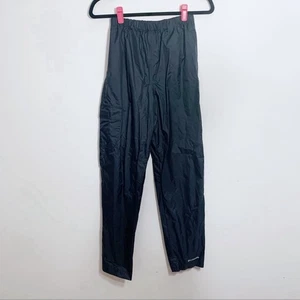 Columbia Kids Youth Rain Pants Black Size Large Waterproof Outdoor Hiking Gear - Picture 1 of 3