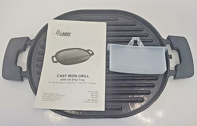 Parrilla de hierro fundido Precision NuWave modelo negra 31104A 16,5 x 10,25 Foto 1 de 4