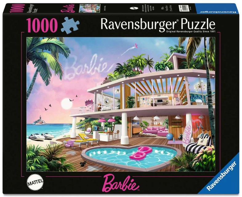 RAVENSBURGER 1000 PIECE PUZZLE BARBIE MEET ME IN MALIBU *PRE ORDER* CHECK OTHERS - Image 1 of 1