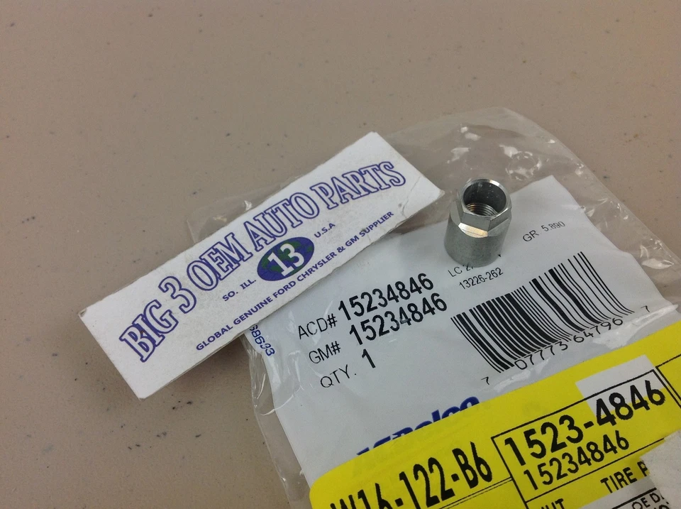 Chevrolet GMC Pontiac Buick Cadillac TIRE PRESSURE INDICATOR SENSOR NUT new OEM - Image 1 of 3